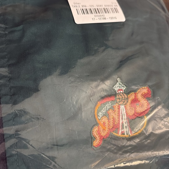 NWOT Seattle Supersonics NBA Reversible Jacket Green/Gray Youth 4/5 or 6/7 - Picture 7 of 8